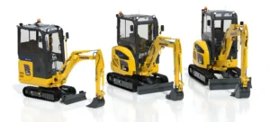 Komatsu presenta tres nuevas miniexcavadoras eléctricas en Intermat 2024