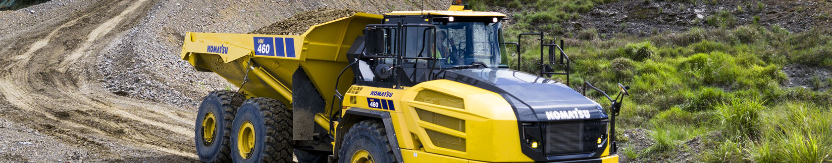 Komatsu presenta el camión volquete articulado de próxima generación HM460-6