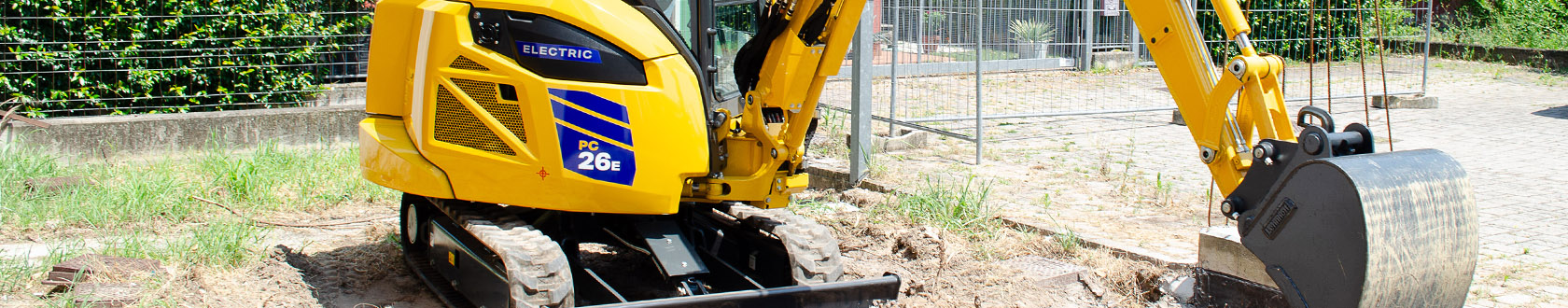 Komatsu Europe amplía la gama de miniexcavadoras eléctricas con PC26E-6